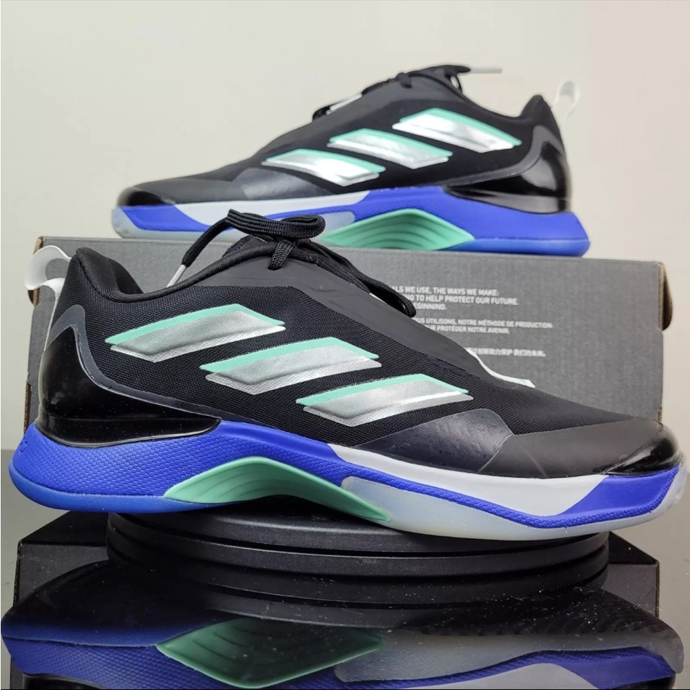 Adidas Women’s Black and Blue Swim Shoes